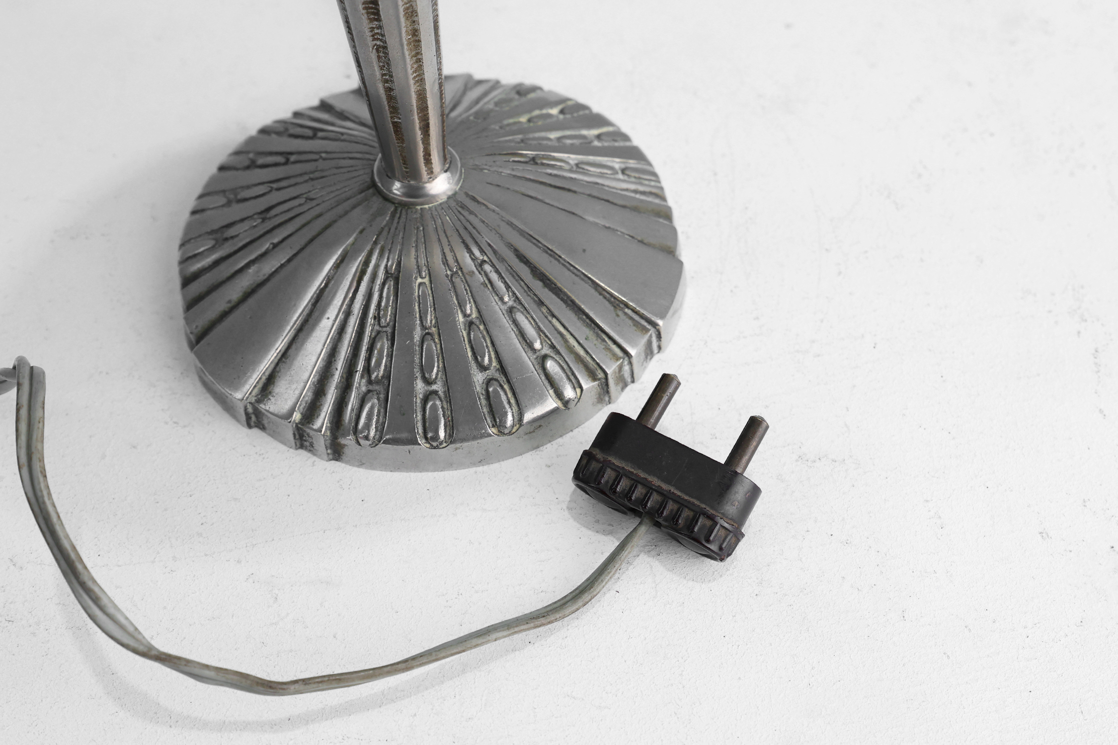 Art Nouveau Table Lamp by Muller Frères for Hettier & Vincent, France ca. 1910thumbnail